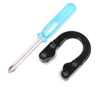 Abaodam Boucle en U en Métal pour Arc Composite Accessoire d'arc Léger et Solide Fournitures pour Tir à l'arc Compatible Équipements de Chasse Couleur Noire Ensemble Pratique