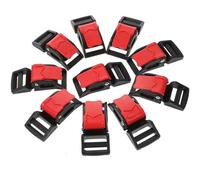 Abaodam Boucles de Rechange pour Jugulaire de Casque Moto, Kit de Réparation 10 Pièces en Fer et Abs, Compatible Casques Moto et Ski, Accessoires Solide pour Fixation Mentonnière