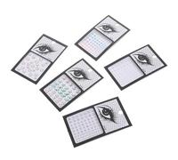 Abaodam Boucles D'oreilles Autocollantes en Strass Adhésifs Acryliques, Faciles à Appliquer et Retirer, 5 Feuilles de Stickers pour Ongles et Visage Lors de Festivals