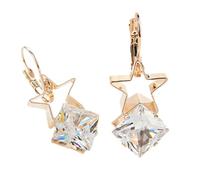 Abaodam Boucles D'oreilles Design Simple et Élégant en Métal Petites Étoiles à Cinq Branches Accessoire D'oreille pour Femmes pour