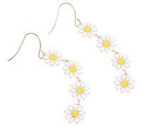 Abaodam Boucles D'oreilles Marguerite pour Femmes, Alliage Léger et Sûr, Pendantes, Style Mignon et Mode, Présent Noël et Nouvel An