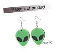 Abaodam Boucles D'oreilles Pendantes Extraterrestres En Acrylique Vertes, Originales Et Drôles, Légères, Pour Femmes, Fête Et Usage Quotidien, Taille Moyenne