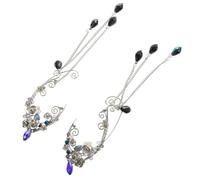 Abaodam Boucles Oreilles Non Percées pour Femmes et Adolescentes Boucles Pendantes Légères Style Elfique Serre-oreilles Élégants sans Perçage