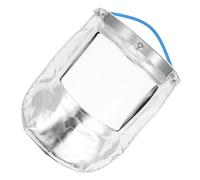 Abaodam Bouclier de Soudage avec Bandeau Réglable Isolant Thermique en Aluminium Argenté pour Protection du Visage Complet Lors de Soudage Cuisine