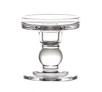 Abaodam Bougeoir Artistique en Verre Blanc 1 Pièce Photophore Conique pour Décoration de Table Accessoire Romantique pour Dîner aux Chandelles Saint-Valentin Anniversaire Mariage