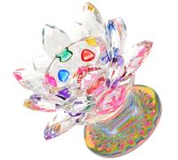 Abaodam Bougeoir Cristal Lotus Support De Bougie Décoratif pour Et Décoration Intérieure pour Bouddhiste Plateau à Bijoux