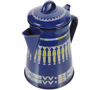 Abaodam Bouilloire Émaillée 1,2 L Bleue Effet Ciel Étoilé Poignée, Bouilloire pour Maison en Émail, Théière Manuelle pour Café et Eau, Casserole D'eau Bouillante Polyvalente Cuisine