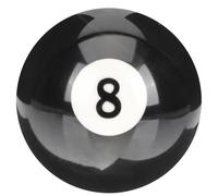 Abaodam Boule de Billard N°8 en Résine Résistante à L’Usure Boule Blanche pour Entraînement Domestique Accessoire Portable pour Billard Américain et Loisir
