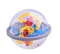 Abaodam Boule De Labyrinthe 3D pour Garçon Et Filles Petite Taille en Plastique Robuste, Jeu Éducatif Intellectuel D’adresse Et Coordination Œil-Main, Jouet Anti-Stress pour Apprentissage Et Loisirs