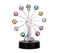 Abaodam Boules Colorées à Mouvement Perpétuel en Fer Forgé, Grosse Roue Décorative 1 Pièce, Socle Stable à Fond Arrondi, de Bureau Exécutif pour Décoration et Ambiance Créative