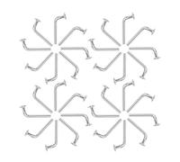 Abaodam Boulons de Sécurité Universels en Fer Galvanisé 5x47 Mm, Lot de 50, Crochets Robustes pour Rayonnages à Palettes, Accessoires de Fixation pour Étagères Industrielles et Usage