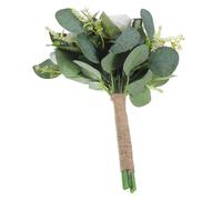 Abaodam Bouquets De Mariage Bouquets De Mariée De Mariage Faux Bouquets De Fleurs Mariage Tenant Une Fleur Lancer Un Bouquet Table à Manger Fleur De Soie Vase Blanche Demoiselle d'honneur