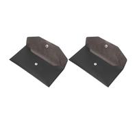 Abaodam Bourse Portefeuille Enveloppe en Cuir PU Noir, Simple et Élégante, Portable et Sécurise Les Objets de Valeur, Grosse Capacité, pour Femmes en Voyage ou Affaires, Lot de 2 Pièces