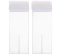 Abaodam Bouteille de Voyage pour Cire à Épiler 2pcs en Abs Blanc, Légère et Compacte, Design Simple et Pratique pour Usage à Domicile Salon Couleur Aléatoire