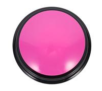 Abaodam Bouton D’Enregistrement Interactif pour Chien Résistant à L’Usure Buzzer Parlant Rose Fuchsia Accessoire de Dressage pour Chiots Éducatif pour Communication Animale