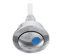 Abaodam Bouton de Chasse D'eau Argenté Compatible avec Modèles Optima 49 et Twyford Cf1003cp, en Abs, Confortable Bruit pour Couvercle de Réservoir de Toilette