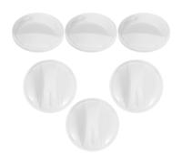 Abaodam Bouton de Commande Minuterie Solide en PS 6 Pièces Blanc Facile à Utiliser pour Machine à Laver et Sèche-linge pour Usage Quotidien et Bureaux
