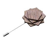 Abaodam Boutonnière en Bois Forme Fleur, Épingle à Boutonnière Décorative pour Costume D'homme, Accessoire Élégant pour Mariage et Événements Formels, Épinglette Robuste et Stable