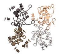 Abaodam Boutons Amovibles Réglables De Pantalon En Jean, Boucles De Ceinture 8 Pièces, Métal Argenté Noir or Cuivre, Ajusteur De Taille Pour Filles, Accessoires Mode Polyvalents