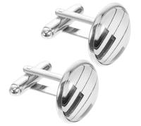 Abaodam Boutons de Manchette Homme en Métal Argenté Motif Piano Lot de 2 Pièces Accessoires Vestimentaires pour Chemise et Costume Boutons de Smoking Vintage pour Occasions Spéciales