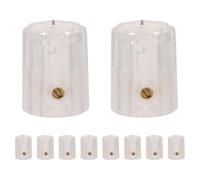 Abaodam Boutons de Potentiomètre Transparents 13x16 Mm, Lot de 10 Pièces, Boutons de Contrôle du Volume pour Guitare Électrique, Adaptés aux Pédales D'effets et Amplificateurs,