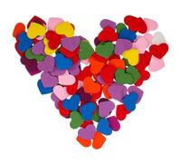 Abaodam boutons en bois en forme de cœur 100pcs, petits cœurs en bois, cœurs rustiques en bois, décor de table de mariage, handcrafts, sûrs pour enfants