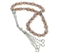 Abaodam Bracelet de Perles de Prière Musulman Verre Délicat Chapelet Islamique Chaîne de Prières pour Foi et Dévotion Cadeau pour Famille et Amis Croyants