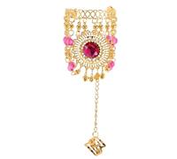 Abaodam Bracelet de Ventre Extensible Orné de Cristaux en Métal et Design Unique Boho, Accessoire pour Performance de et Séances Photo pour Femmes