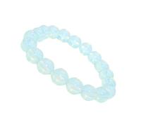 Abaodam Bracelet en Pierre Précieuse Naturelle 10 Mm, Chaîne à Main Élastique, Bijou Féminin Ajustable, Accessoire Mode pour Femmes, Présent Lithothérapie Élégante