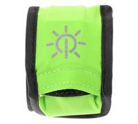 Abaodam Bracelet Lumineux LED Vert Nylon et Acier Manganèse, Brassard de Sécurité Léger et Portable pour Course à Pied et Cyclisme, Accessoire Fluo Soirée et Équipement de Sport Extérieur