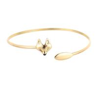 Abaodam Bracelet Tête de Renard Ajustable Créatif Accessoire Mode pour Femmes Ornement Poignet Unique