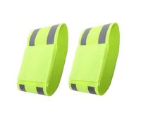 Abaodam Bracelets Réfléchissants Élastiques Lot de 2 Brassards Fluorescents Haute Visibilité pour Activités Sportives Extérieures et Marche Nocturne