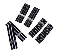 Abaodam Brassards Élastiques Réglables pour Chemise en Polyester Boucle Métallique, Confortable et Unique, 3 Paires pour Soirées Dansantes et Événements