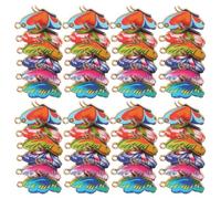 Abaodam Breloques Faciles à Installer et Résistantes en Alliage Coloré Lot de 48 Couleur Aléatoire pour DIY Porte-clés et Créations Artisanales