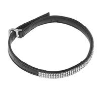 Abaodam Bride de Talon en Cuir Véritable Noires de Pierres Lacets Amovibles pour Chaussures à Talons Hauts Femme Rallonge de Bride Antidérapante pour Maintien Sécurisé et Élégance au