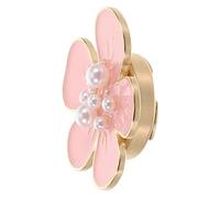 Abaodam Broche à Foulard Fleur Perle Accessoire Mode Femme Alliage Robuste Élégant Épingle De Sûreté Pour Vêtements Féminins Usage Polyvalent Châle, Chemise, Col Rose Raffinée Petite Taille