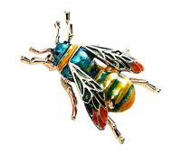 Abaodam Broche Abeille Créative en Alliage Léger Petite Broche Dessin Animé Colorée Épinglette Décorative pour Costume Pull et Vêtements Accessoire Mode Femme Homme