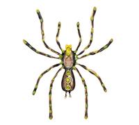 Abaodam Broche Araignée Strassée en Alliage Métal, Bijou Décoratif Féminin, Accessoire Mode pour Vêtements Femme, Présent Original Halloween, Épingle Costume Exagérée Large