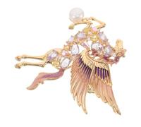 Abaodam Broche Cheval Volant Strass pour Costume Homme Broches Décoratives avec Strass Accessoires de Costume