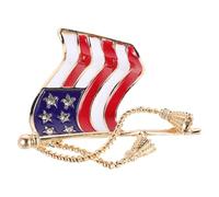 Abaodam Broche Drapeau Diamant Épingle Décoration Drapeau Américain Pin's Américain Pour Homme Accessoires Jour Du Souvenir Pin's Pour Sac À Dos Décoration De