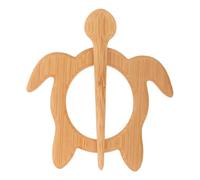 Abaodam Broche en Bois Fait Main Tortue Épingle de Sûreté Décorative pour Pull Cardigan Écharpe Broche Animal Bois Originale Accessoire Mode Femme Quotidienne Fête