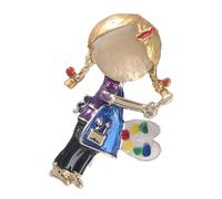 Abaodam Broche en Métal de Petite Fille, Épingle à Poitrine Délicate, Décoration Vêtements Féminins, Alliage Finition Goutte D’huile, Légère et Résistante, Accessoire Mode pour Occasions