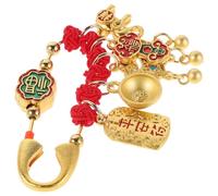 Abaodam Broche Épingle à Nourrice Rouge Tissée Main en Métal pour Femme Enceinte et Bébé - Épingle de Sûreté Décorative pour Foulard et Vêtements - Symbole de Paix et Chance