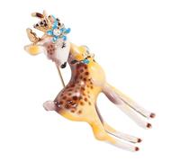 Abaodam Broche Épingle Cute Alliage Forme Cerf Ornée Accessoire Mode Adorable pour Vêtements Sacs et Sacs à Dos Cadeau Femme Original