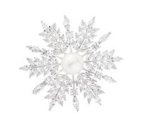 Abaodam Broche Épingle Décorative en Cuivre Argenté Accessoire de Mode pour Femme Ornement Feuille Élégant Ornement pour Robes Tailleurs Chapeaux Occasions Spéciales