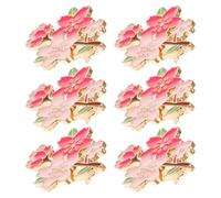 Abaodam Broche Fleur de Cerisier Kawaii en Alliage de Zinc, Lot de 8 Pièces, Résistante à L'eau la Décoloration, pour Fêtes Printanières et Rassemblements Festifs