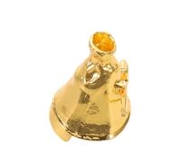 Abaodam Broche Fleur DIY en Métal Doré Mini Porte-bouquet Soi-même pour Mariage et Cérémonie, Épingle à Fleur de Luxe Élégante, Accessoire Floral pour Femme Polyvalent