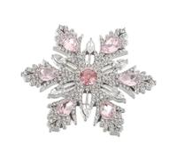 Abaodam Broche Flocon Étincelant pour Vêtements Broche de Noël Décorative Épingle Hiver pour Pull et Manteau
