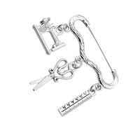 Abaodam Broche Machine à Coudre Créative Épingle Tailleur Unisexe Accessoire Mode pour Vêtements Sacs et Vestes Cadeau Original Couture