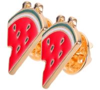 Abaodam Broche Pastèque en Alliage 2Pcs, Légère et Résistante, Clip de Cardigan Unique pour Usage Quotidien et Fêtes, Design Tranche Fruité